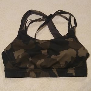 Athleta Run Free Camo Bra